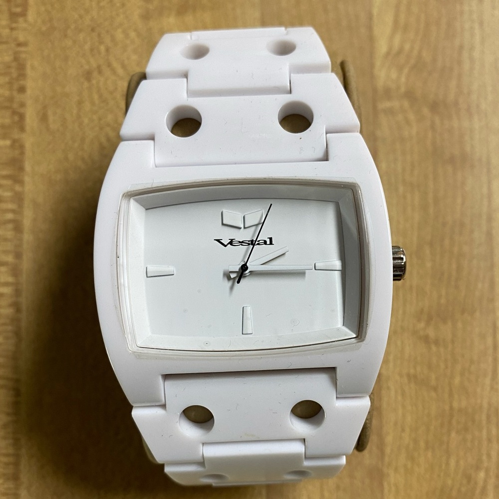Vestal Destroyer White Plastic Watch
